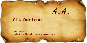 Alt Adrienn névjegykártya