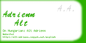 adrienn alt business card